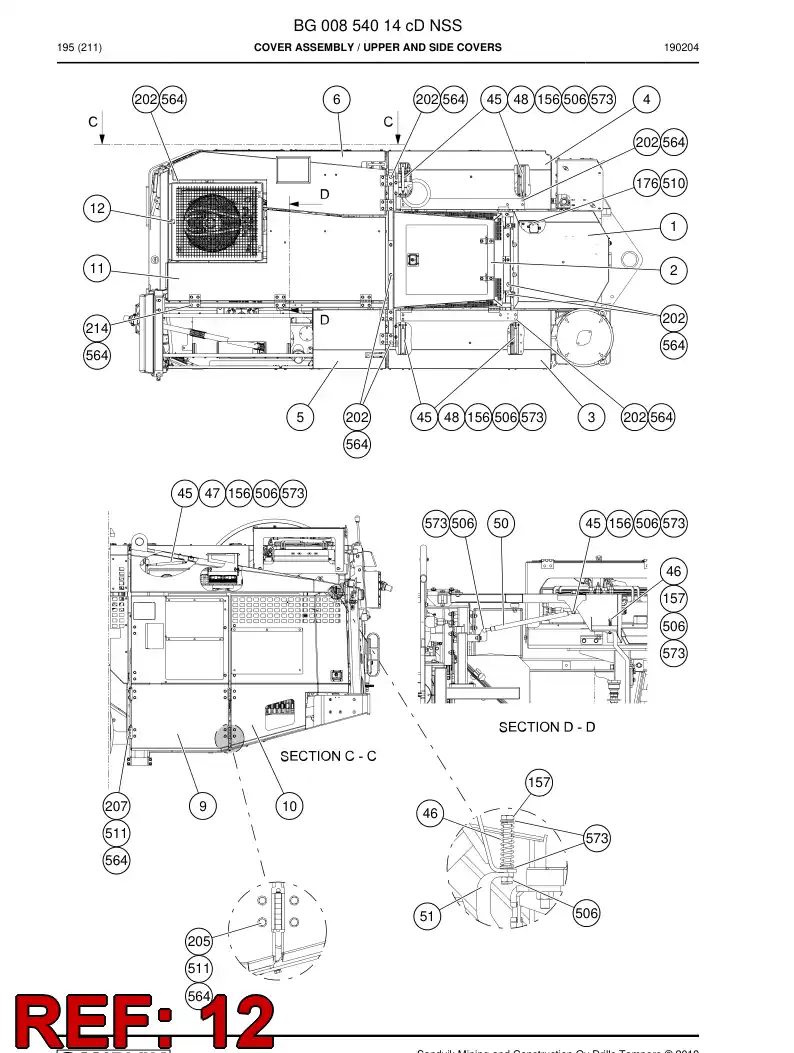 BG00757369a BG 007 573 69a Cover - Sandvik Technical Drawing