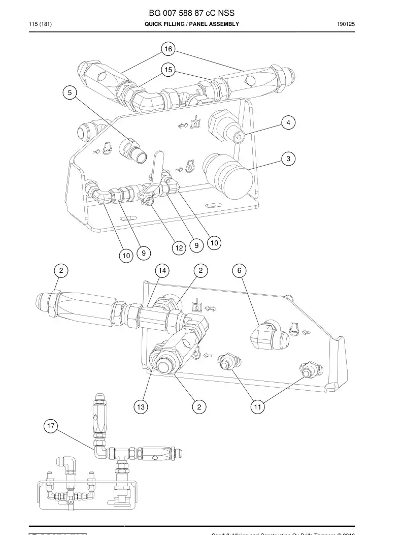 BG00758887c BG 007 588 87c Quick Filling - Sandvik Technical Drawing