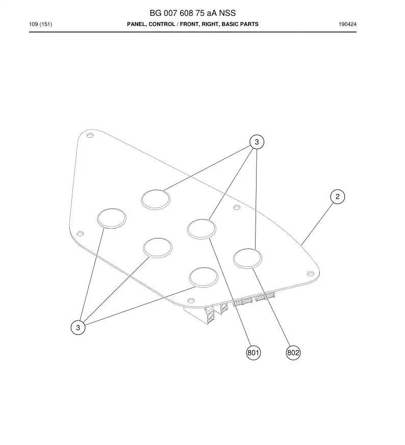 BG00760875a BG 007 608 75a PRING, CONTROL - Sandvik Technical Drawing