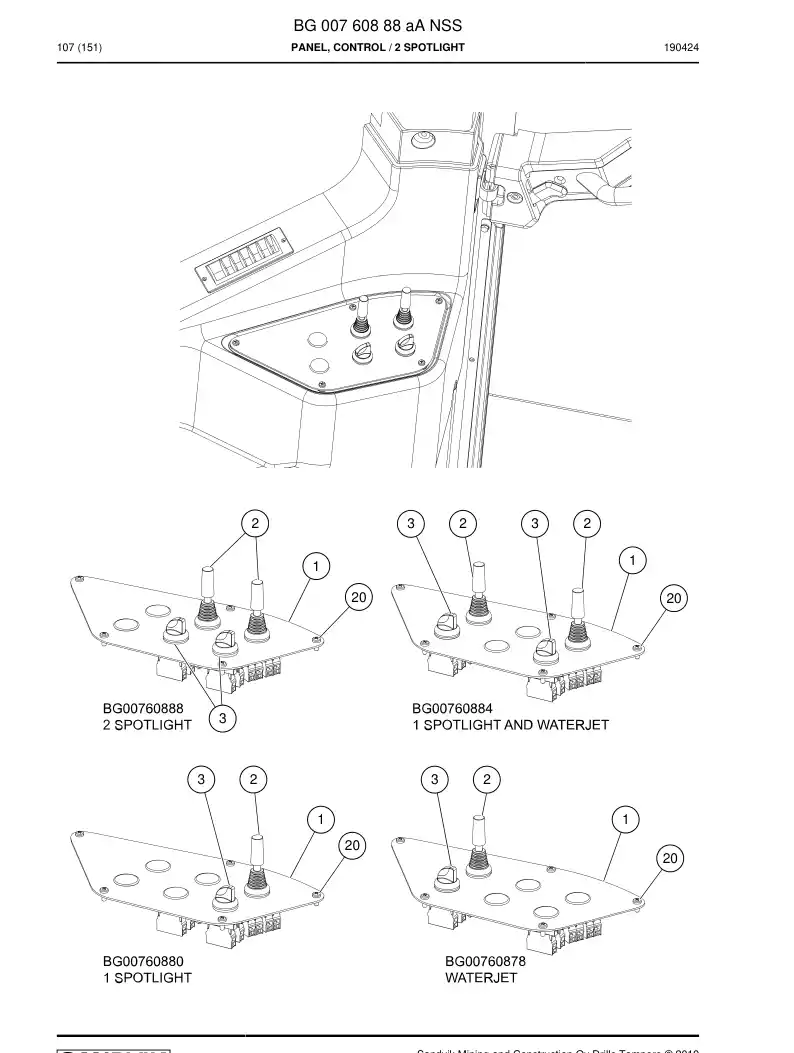 BG00760888a BG 007 608 88a PRING, CONTROL - Sandvik Technical Drawing