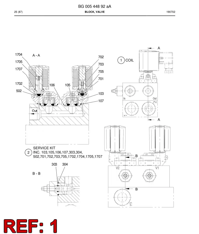 BG00761740a BG 007 617 40a Coil - Sandvik Technical Drawing