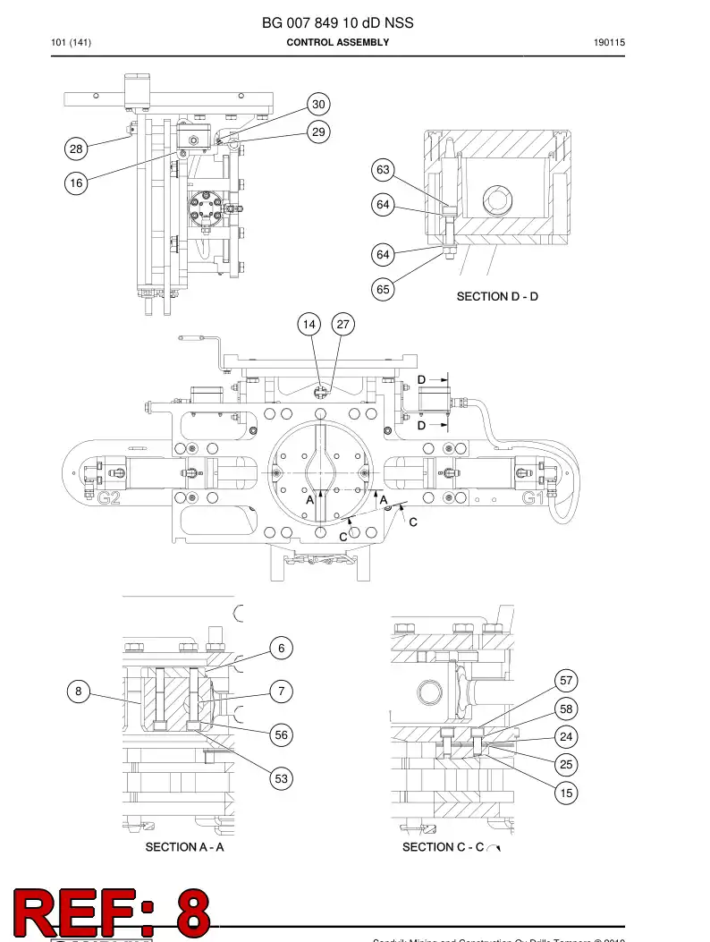 BG00762669c BG 007 626 69c Jaw - Sandvik Technical Drawing