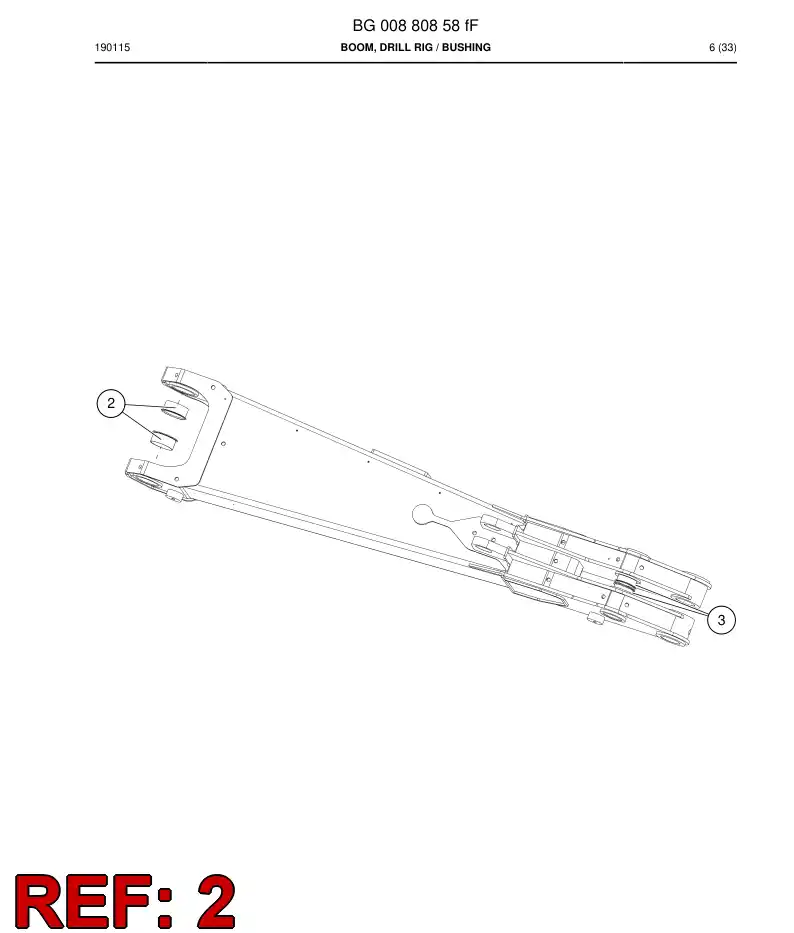 BG00763752a BG 007 637 52a Bearing - Sandvik Technical Drawing