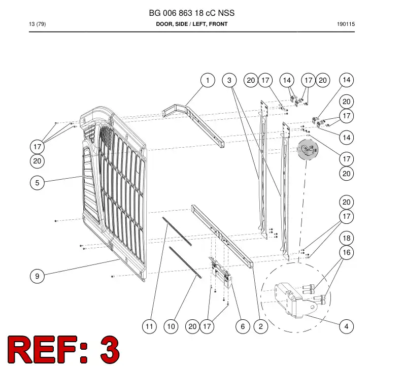 BG00764204b BG 007 642 04b Bracket - Sandvik Technical Drawing