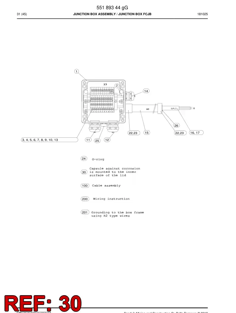 BG00765044a BG 007 650 44a Agent, Antirust - Sandvik Technical Drawing