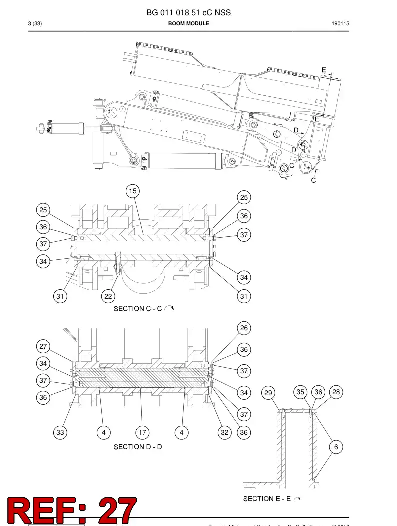 BG00765481a BG 007 654 81a Plate - Sandvik Technical Drawing