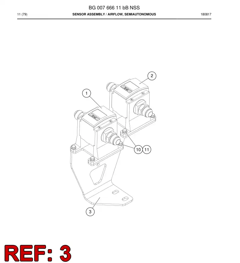 BG00766594b BG 007 665 94b Bracket - Sandvik Technical Drawing