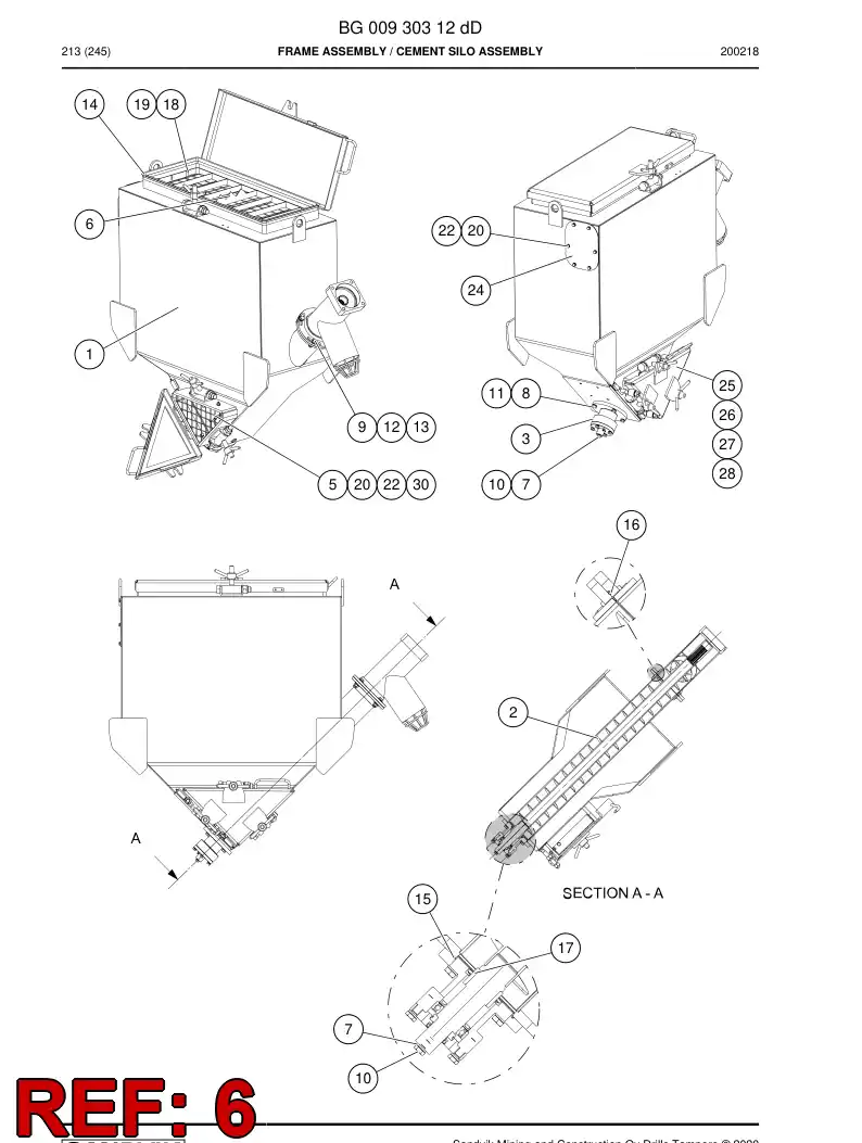 BG00767902a BG 007 679 02a Mesh, Protection - Sandvik Technical Drawing
