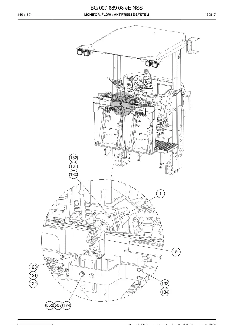 BG00768908e BG 007 689 08e Monitor, Flow - Sandvik Technical Drawing