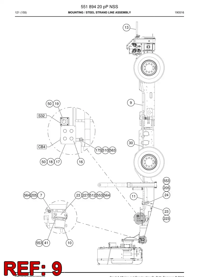 BG00769151a BG 007 691 51a Pipe Assembly - Sandvik Technical Drawing