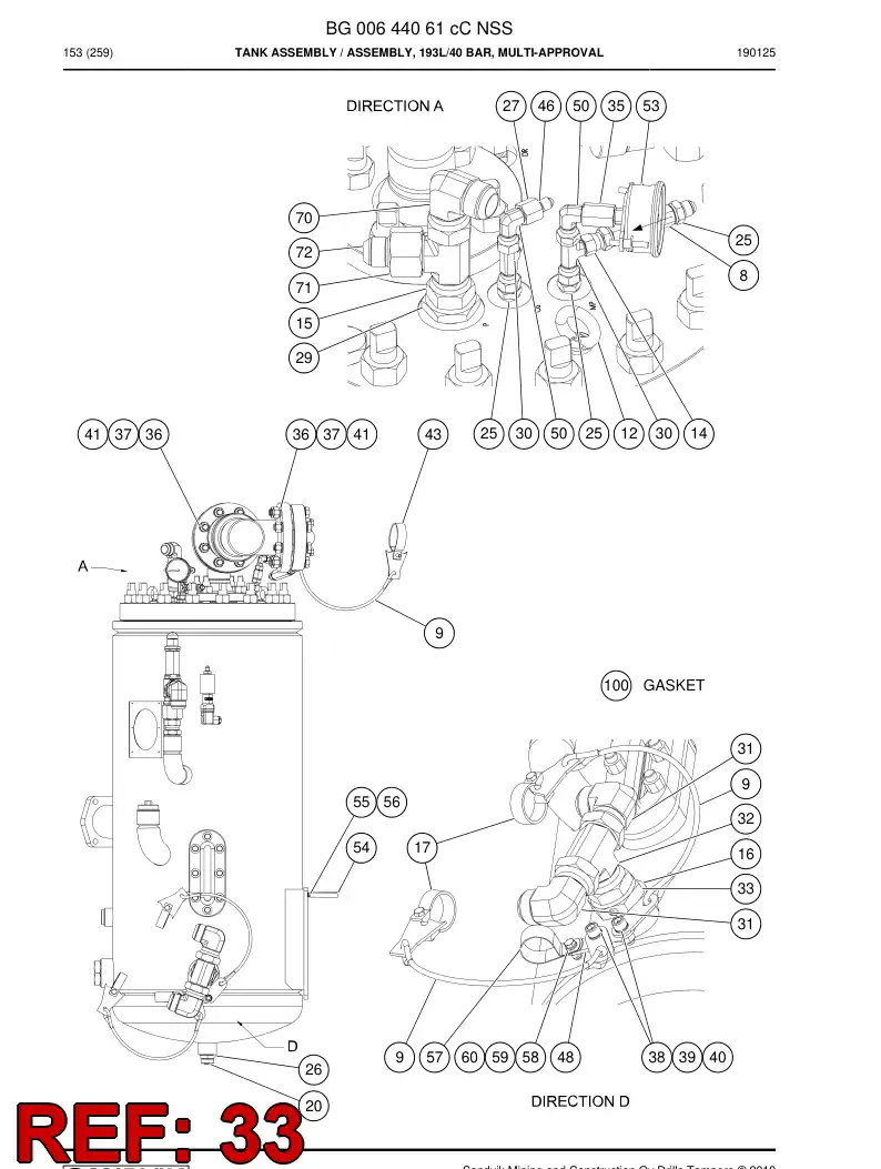 BG00769411a BG 007 694 11a Connector - Sandvik Technical Drawing