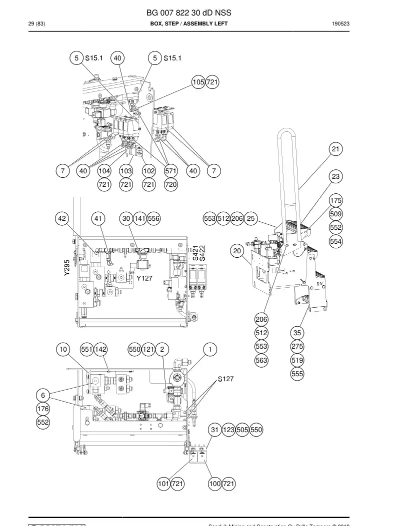 BG00782230d BG 007 822 30d Box, Step - Sandvik Technical Drawing