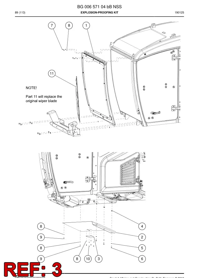 BG00787156a BG 007 871 56a Plate - Sandvik Technical Drawing