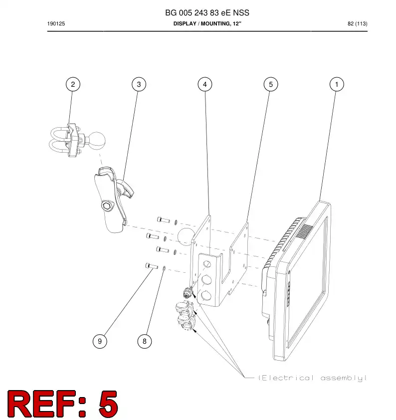 BG00788006c BG 007 880 06c Bracket - Sandvik Technical Drawing