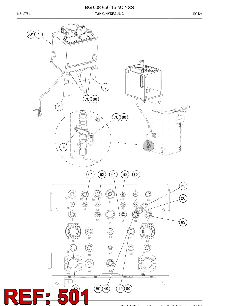 BG00788641c BG 007 886 41c Harness, Wiring - Sandvik Technical Drawing