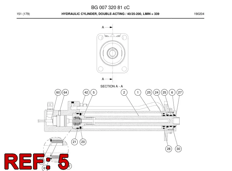 BG00789784a BG 007 897 84a PISTN - Sandvik Technical Drawing