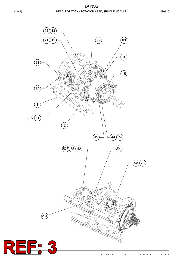 BG00790757a BG 007 907 57a Cover - Sandvik Technical Drawing