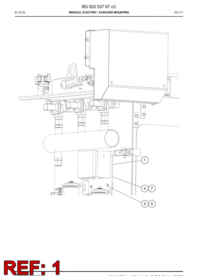 BG00790953a BG 007 909 53a Bracket - Sandvik Technical Drawing