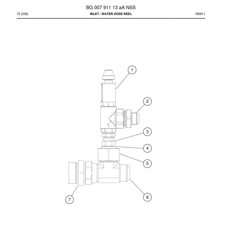 BG00791113a BG 007 911 13a Inlet - Sandvik Technical Drawing