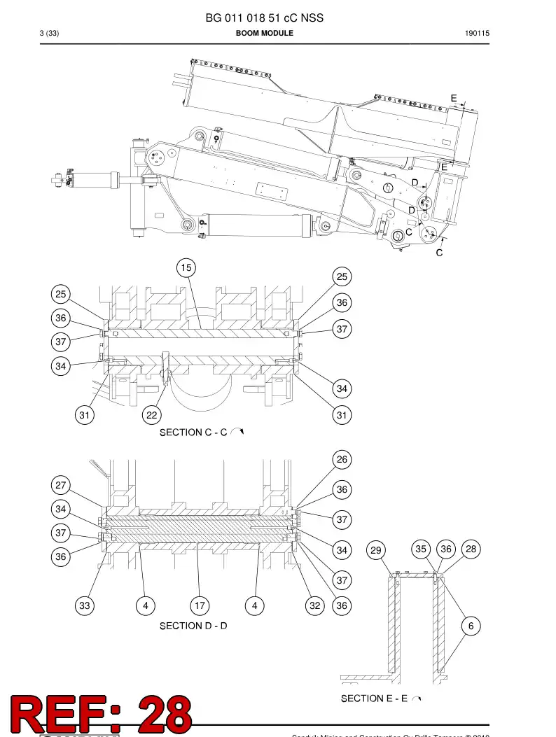 BG00791445a BG 007 914 45a Plate - Sandvik Technical Drawing