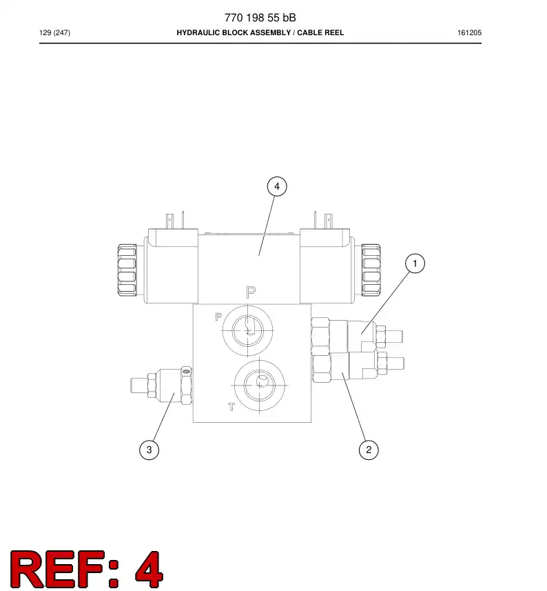 BG00792345a BG 007 923 45a CONTROL VALVE - Sandvik Technical Drawing