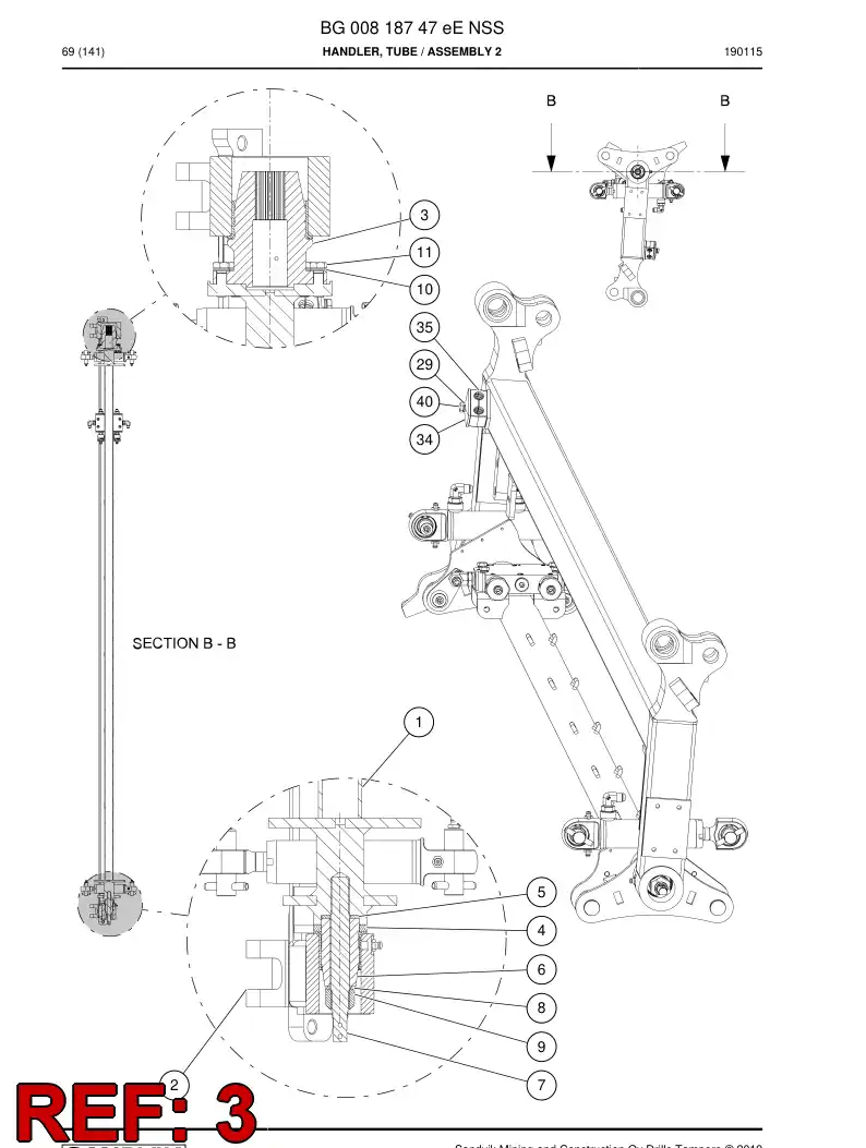 BG00792776c BG 007 927 76c Clutch - Sandvik Technical Drawing