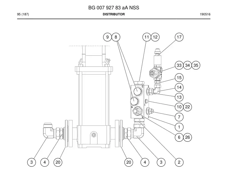 BG00792783a BG 007 927 83a Distributor - Sandvik Technical Drawing