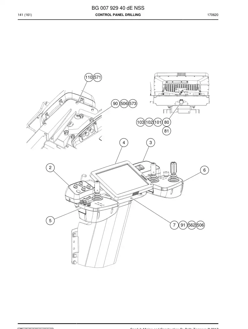 BG00792940d BG 007 929 40d CONTROL PRING DRILLING - Sandvik Technical Drawing