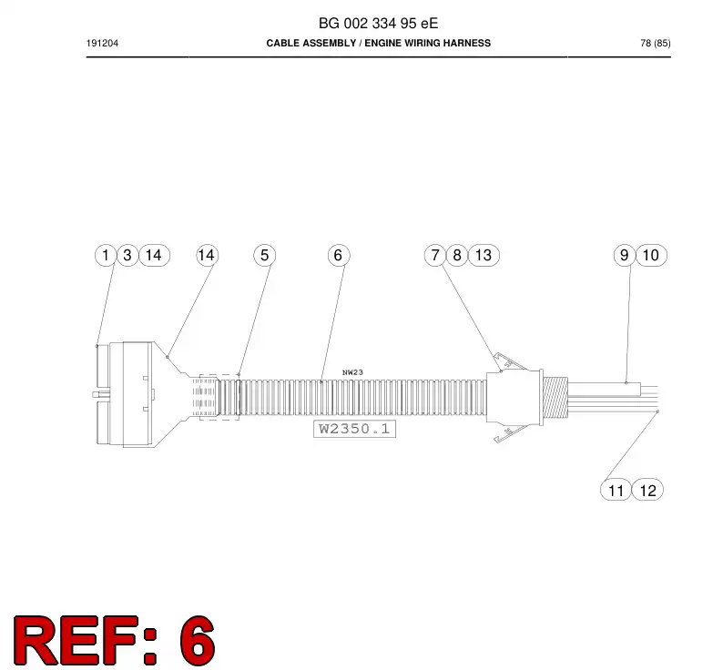 BG00793038a BG 007 930 38a Conduit, Plastic - Sandvik Technical Drawing