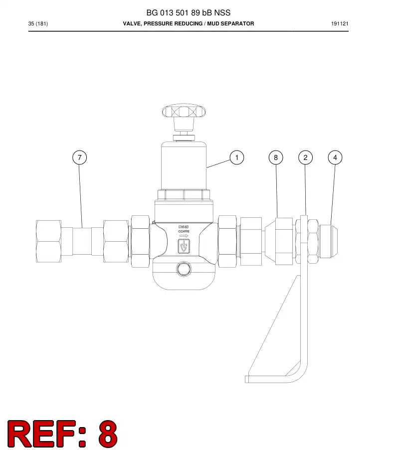 BG00795387a BG 007 953 87a Adapter - Sandvik Technical Drawing