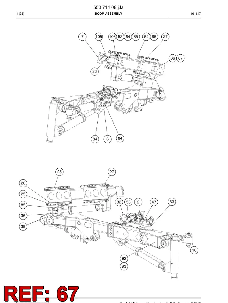 BG00795575a BG 007 955 75a Enclosure - Sandvik Technical Drawing