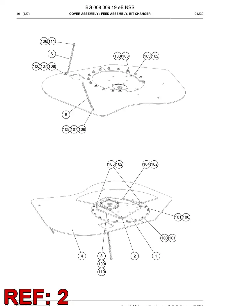 BG00797086a BG 007 970 86a Cover - Sandvik Technical Drawing