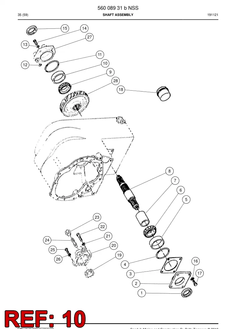 BG00797152a BG 007 971 52a Cup, Bearing - Sandvik Technical Drawing