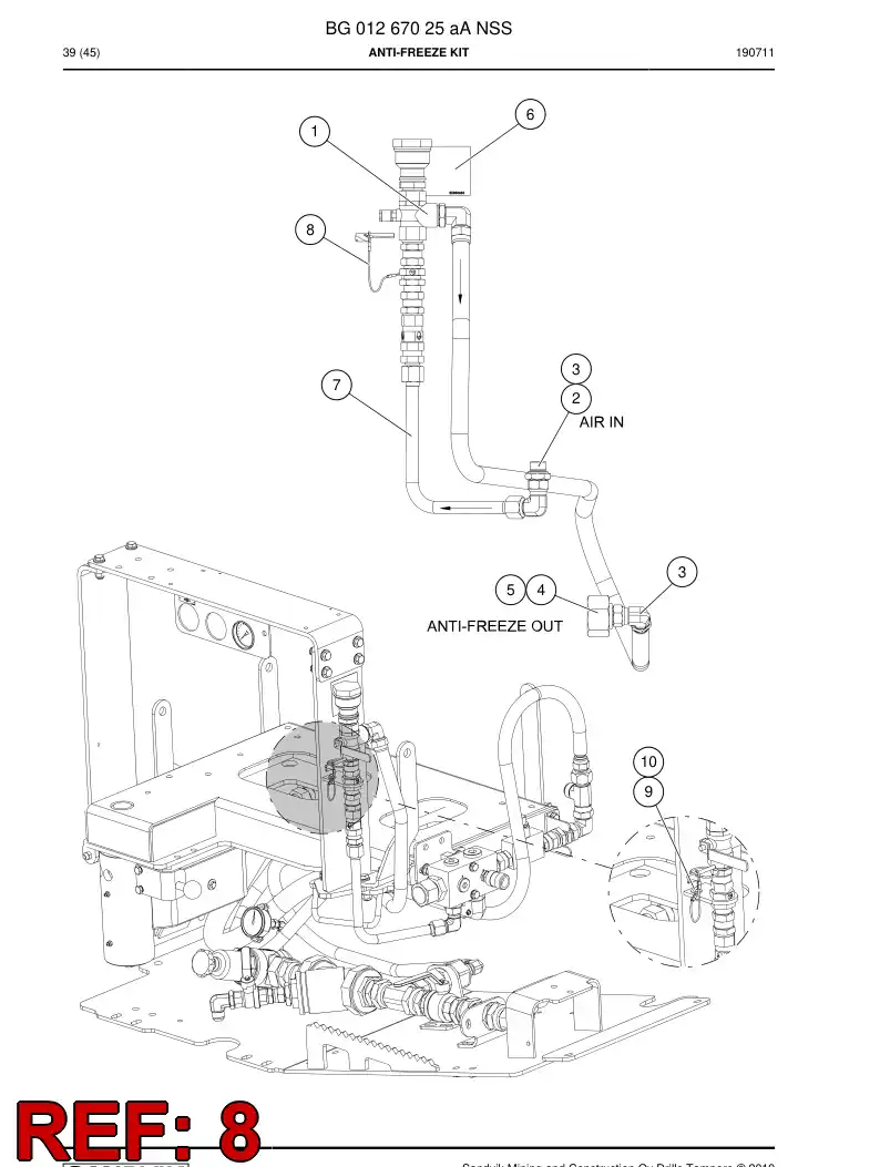 BG00801426a BG 008 014 26a Pin, Locking - Sandvik Technical Drawing