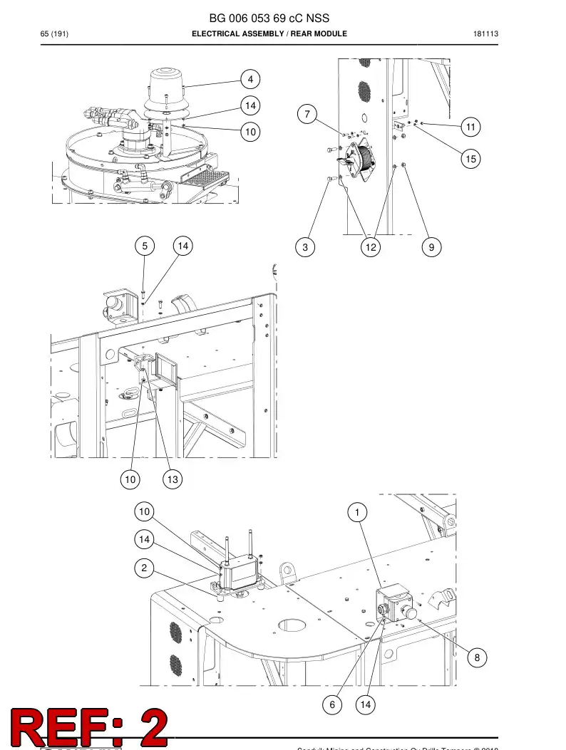 BG00802730a BG 008 027 30a Damper, Thread Mount - Sandvik Technical Drawing