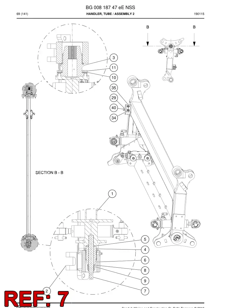 BG00802775a BG 008 027 75a Screw - Sandvik Technical Drawing