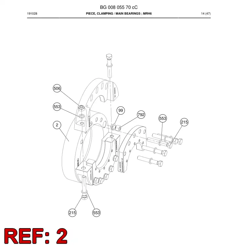 BG00805614d BG 008 056 14d Collar - Sandvik Technical Drawing