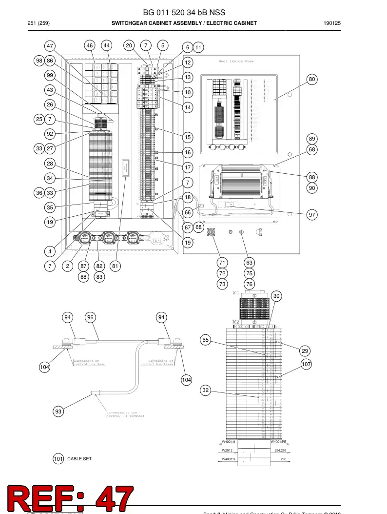 BG00807555a BG 008 075 55a Relay, Pulse - Sandvik Technical Drawing