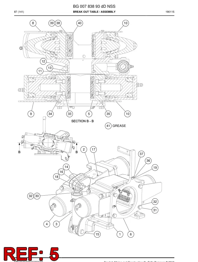 BG00808346c BG 008 083 46c Jaw - Sandvik Technical Drawing