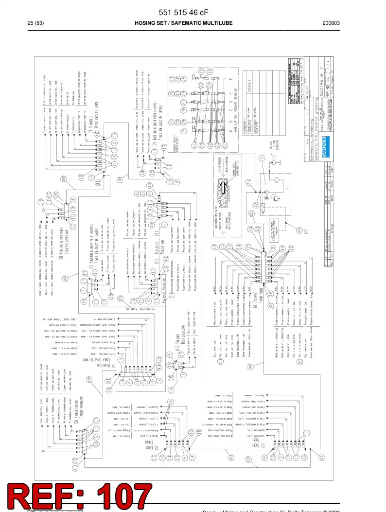 BG00808935b BG 008 089 35b Hose Assembly, Hydraulic - Sandvik Technical Drawing
