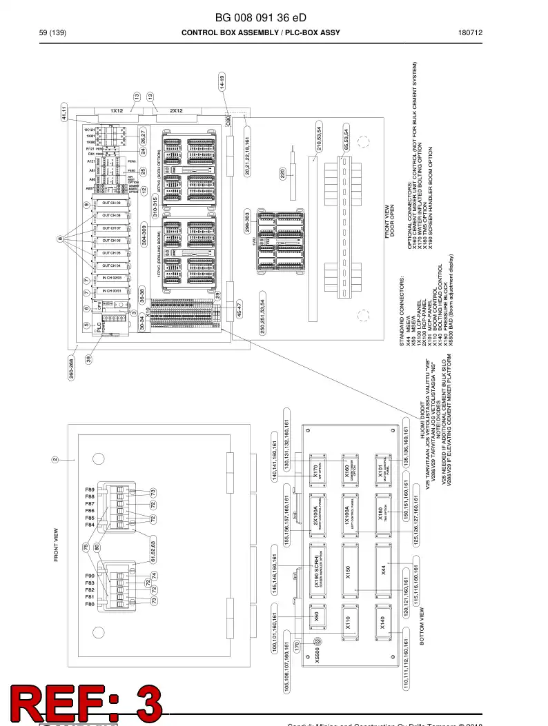 BG00809139a BG 008 091 39a Programmed Electronic Assembly - Sandvik Technical Drawing