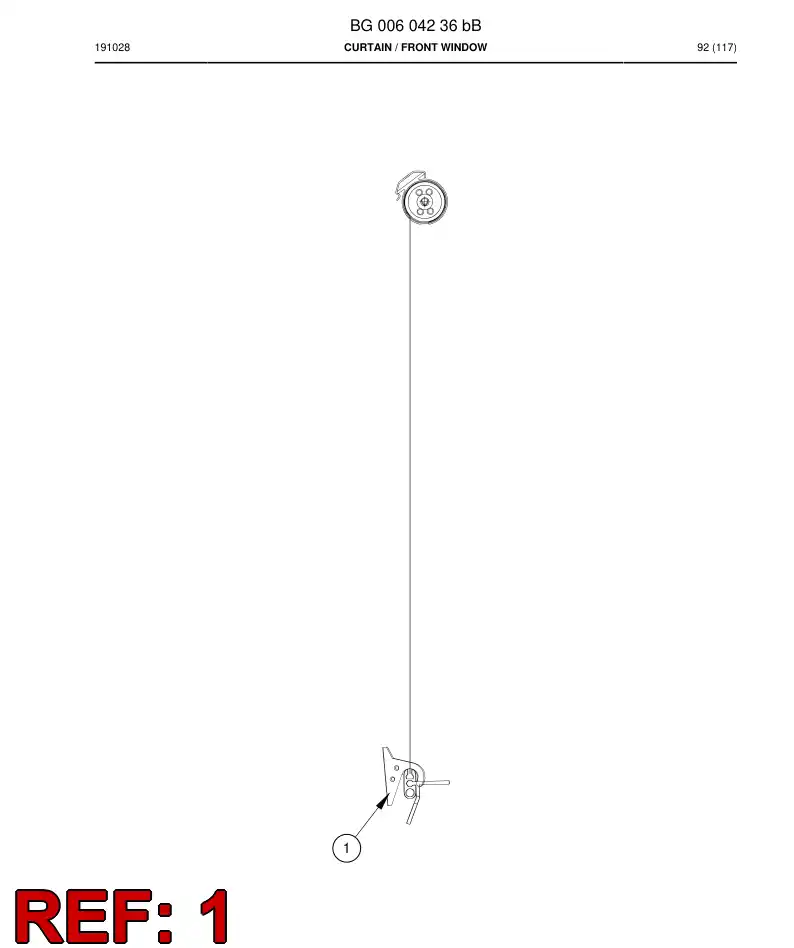 BG00810022a BG 008 100 22a Hook - Sandvik Technical Drawing