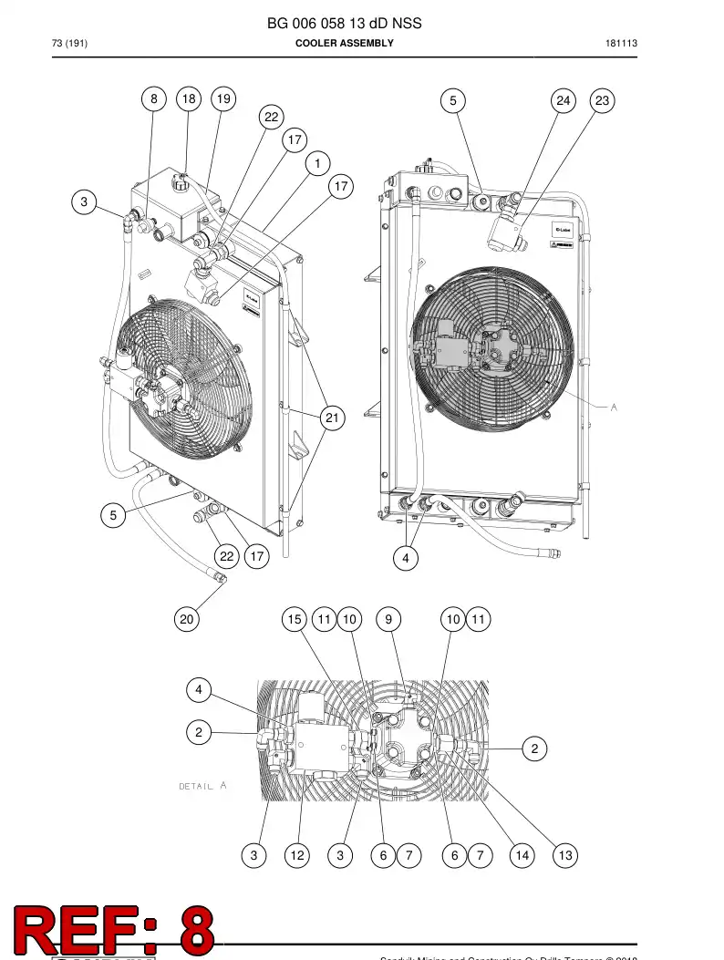 BG00810746a BG 008 107 46a Switch, Level - Sandvik Technical Drawing