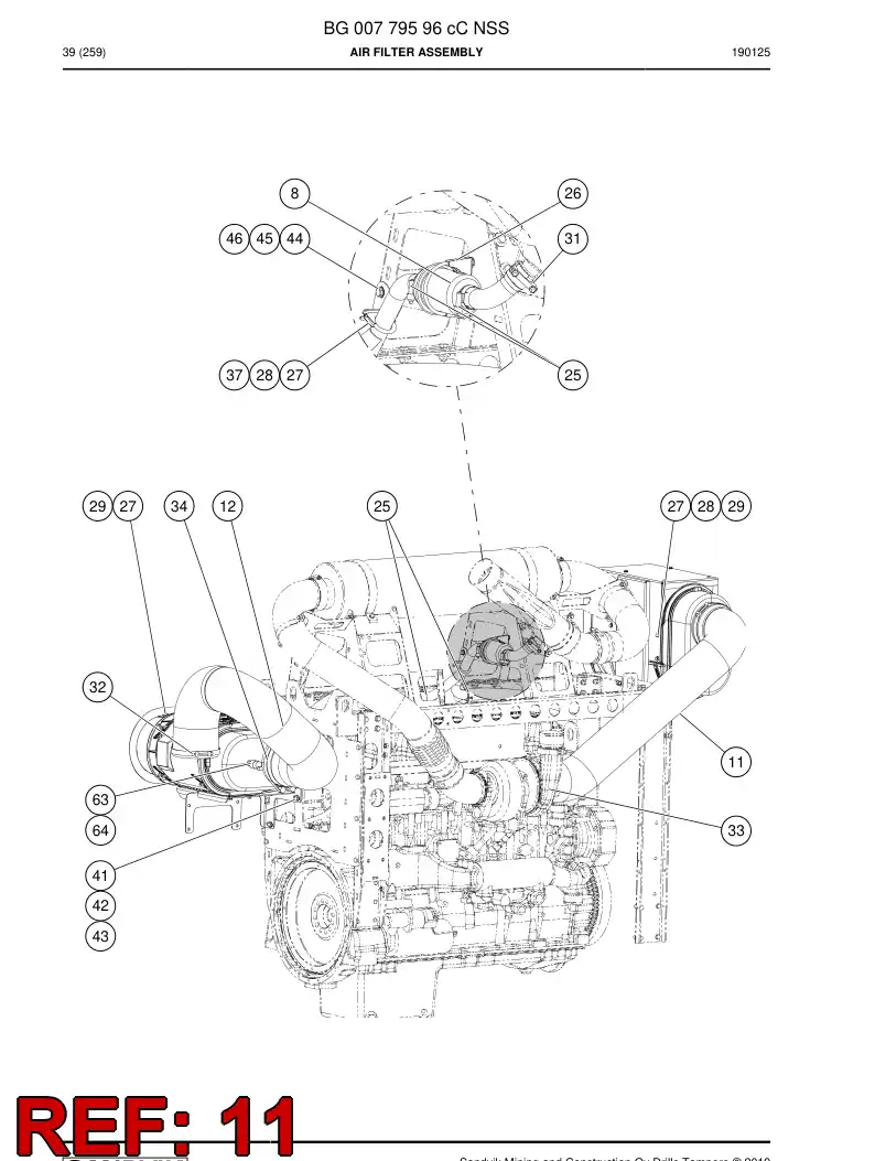 BG00811293b BG 008 112 93b Hose, Rubber - Sandvik Technical Drawing