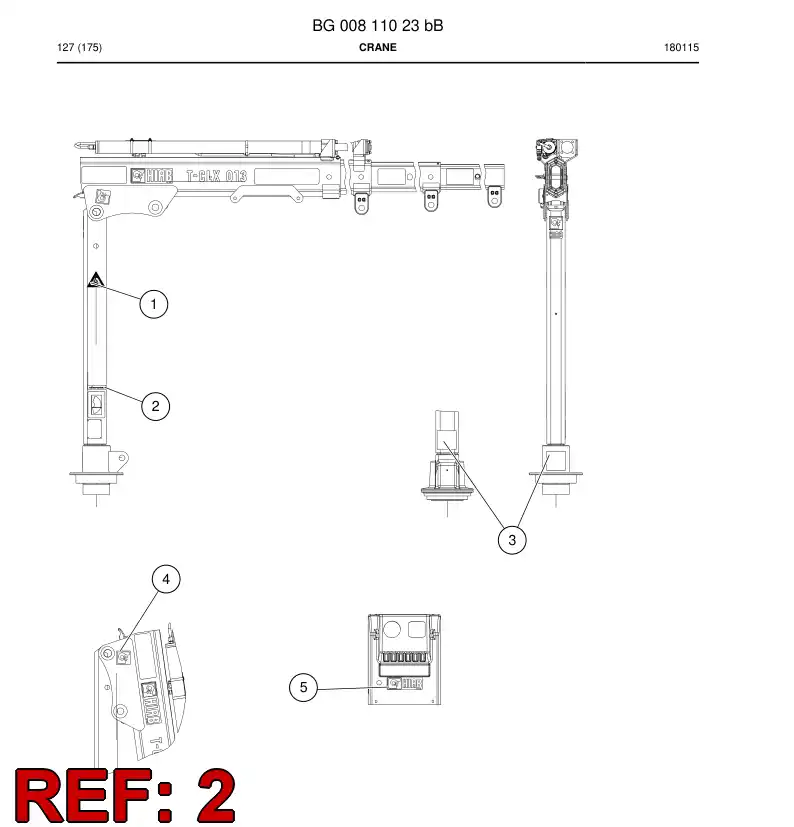 BG00811297a BG 008 112 97a Support - Sandvik Technical Drawing