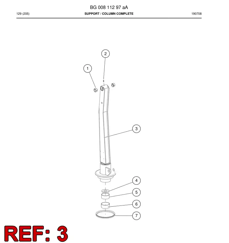 BG00811346a BG 008 113 46a Support - Sandvik Technical Drawing