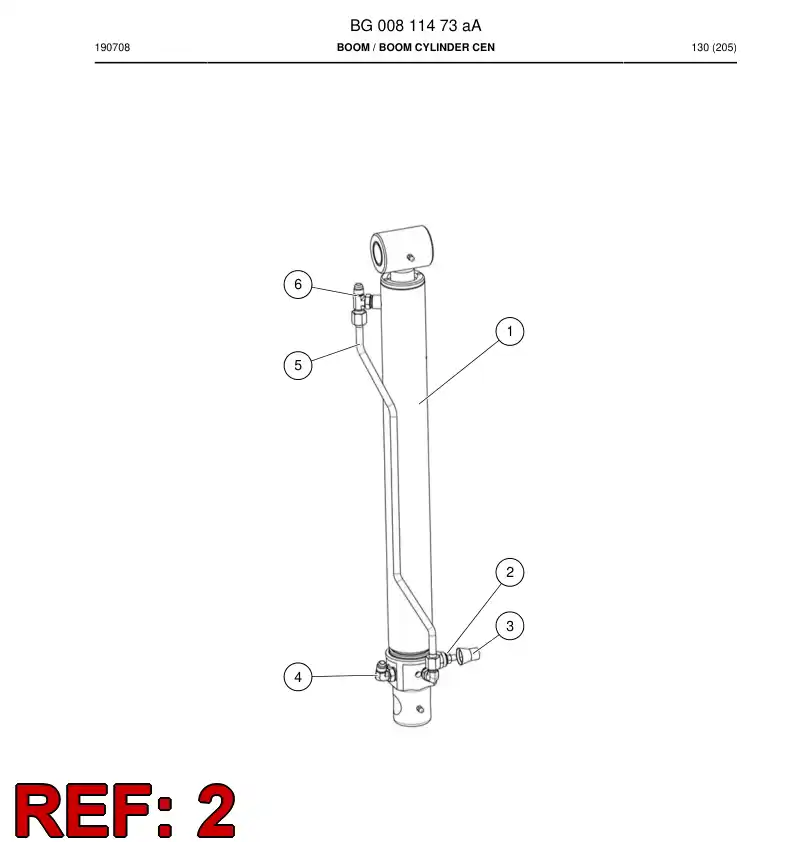 BG00811475a BG 008 114 75a Valve, Check - Sandvik Technical Drawing