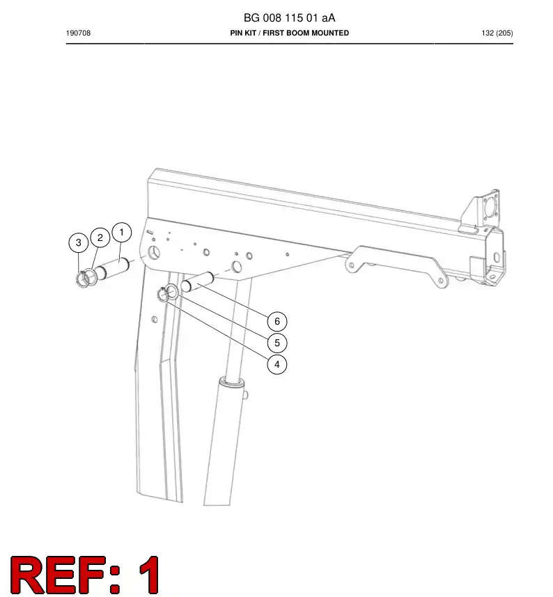 BG00811509a BG 008 115 09a Shaft - Sandvik Technical Drawing