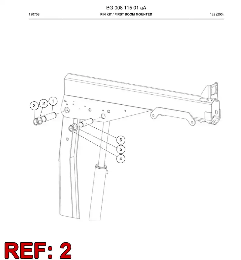 BG00811511a BG 008 115 11a Washer - Sandvik Technical Drawing