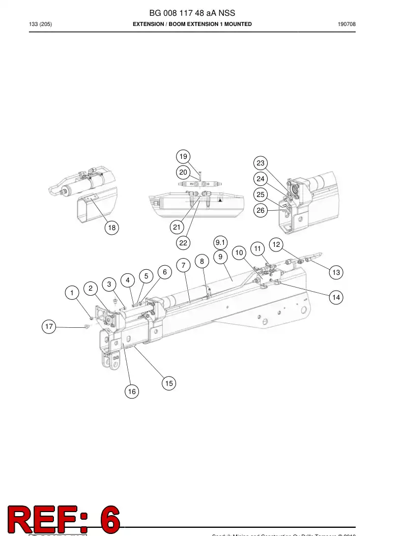 BG00811756a BG 008 117 56a Washer - Sandvik Technical Drawing